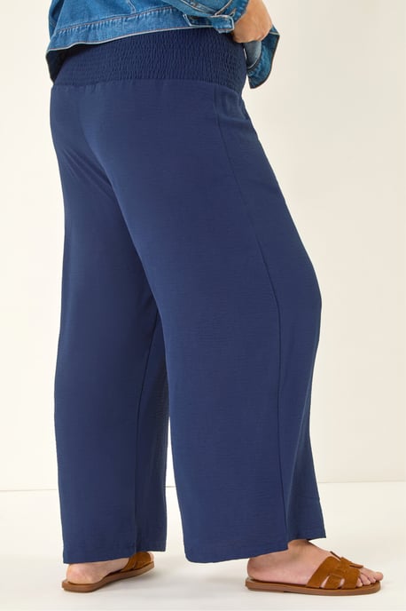 Curve Shirred Wide Leg Trouser - Image 3