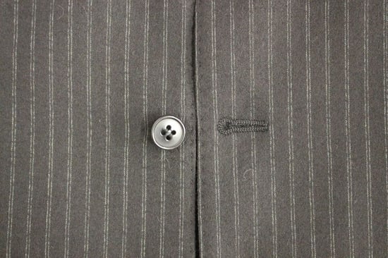 Grijze Pinstripe Gilet Klassieke Pasvorm - Image 6