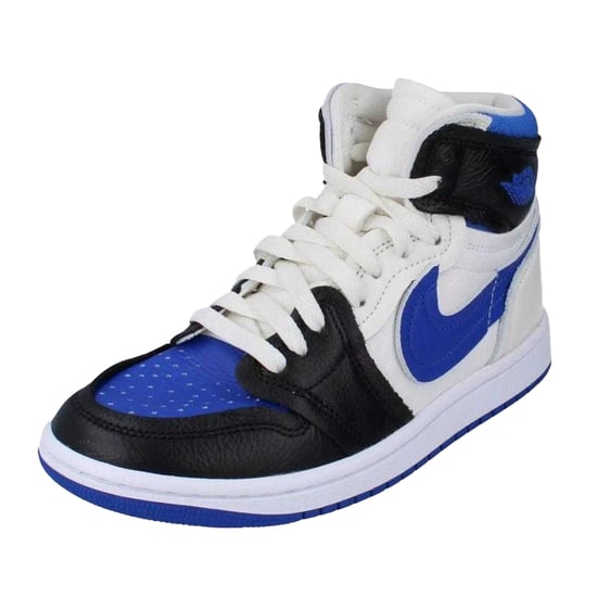 Nike Dames/Dames Air Jordan 1 Leren Trainers (Wit/zwart/blauw) - Image 4