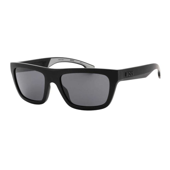 Hugo Boss Heren 1450 0O6W IR Matte Zonnebril (Zwart/Grijs) - Image 1
