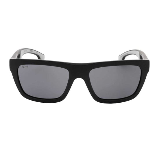 Hugo Boss Heren 1450 0O6W IR Matte Zonnebril (Zwart/Grijs) - Image 2