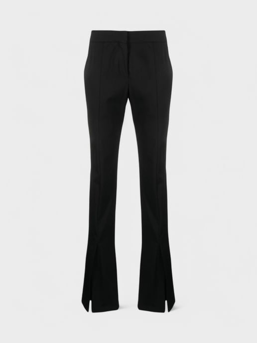 Off-White Wool Blend Basic Slim Pant Black - Image 1
