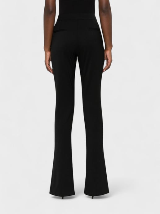 Off-White Wool Blend Basic Slim Pant Black - Image 3