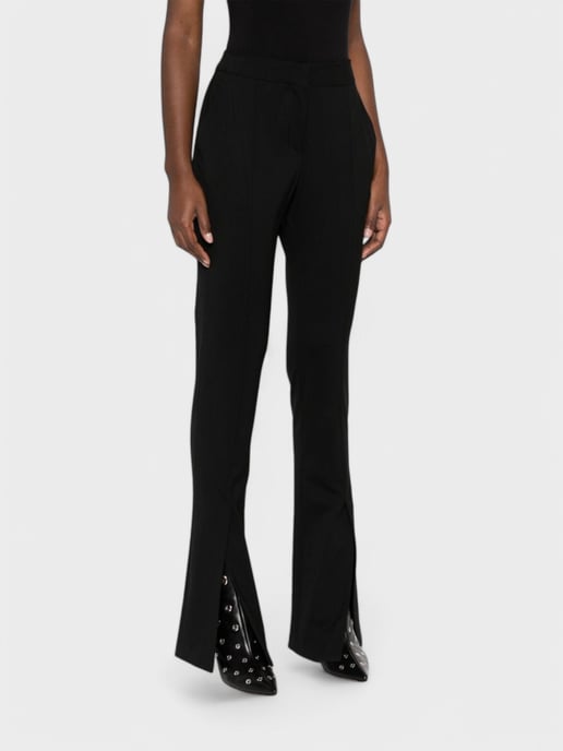 Off-White Wool Blend Basic Slim Pant Black - Image 4