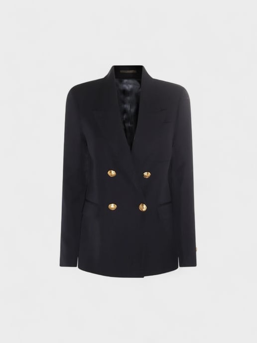 Palm Angels Waistband Double Jacket Navy Gold - Image 1