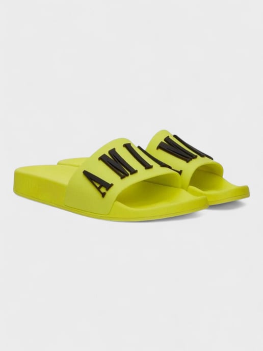 Amiri Rubber Classic Logo Pool Slide Volt - Image 5