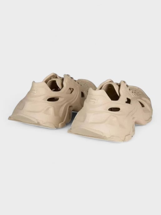 Balenciaga HD Caged Lace Up Sneakers Taupe - Image 4