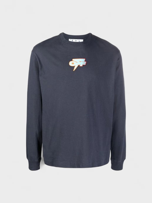 Off-White Degrade Thund Skate L/S Tee Outerspace - Image 1