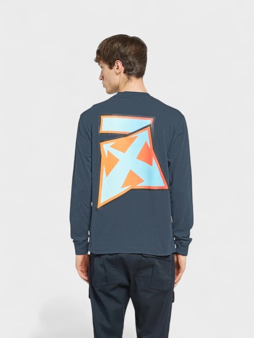 Off-White Degrade Thund Skate L/S Tee Outerspace - Image 4