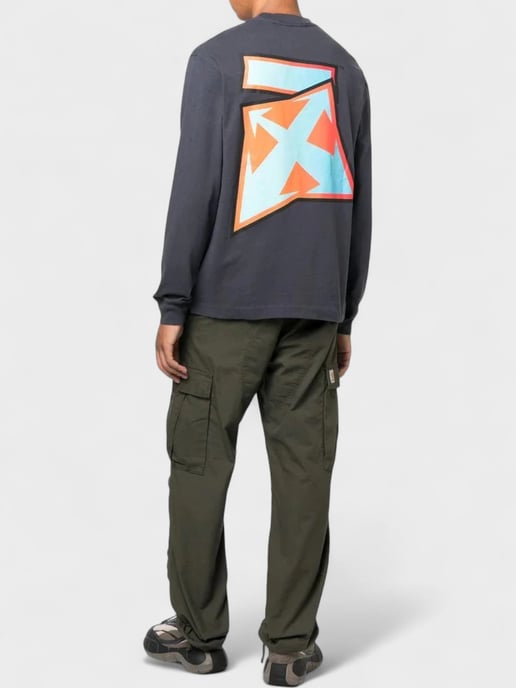Off-White Degrade Thund Skate L/S Tee Outerspace - Image 5