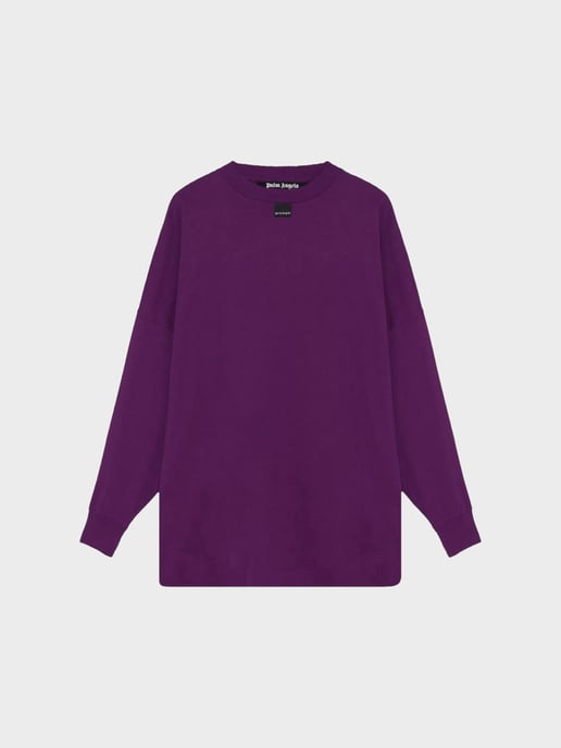 Palm Angels Blurry Logo Over Tee Purple - Image 1