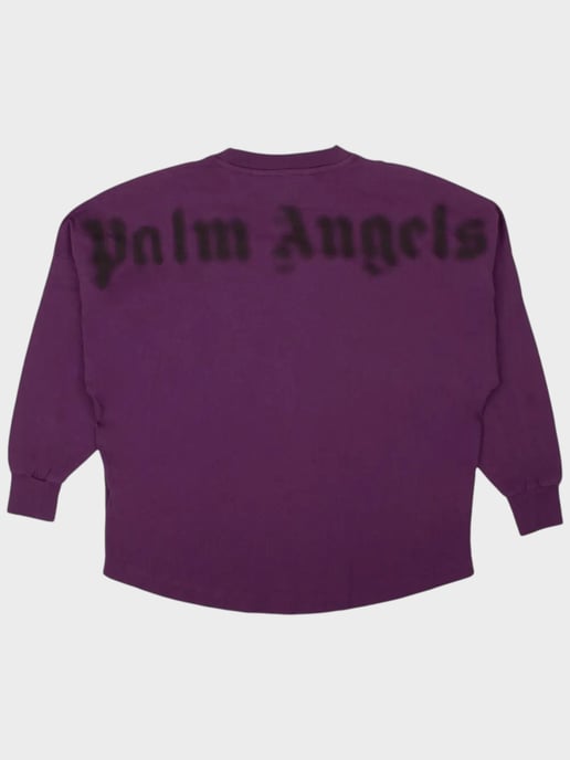 Palm Angels Blurry Logo Over Tee Purple - Image 2