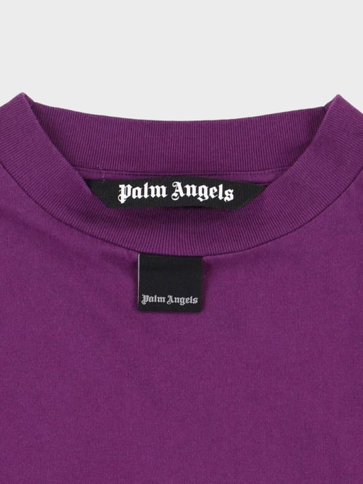 Palm Angels Blurry Logo Over Tee Purple - Image 3