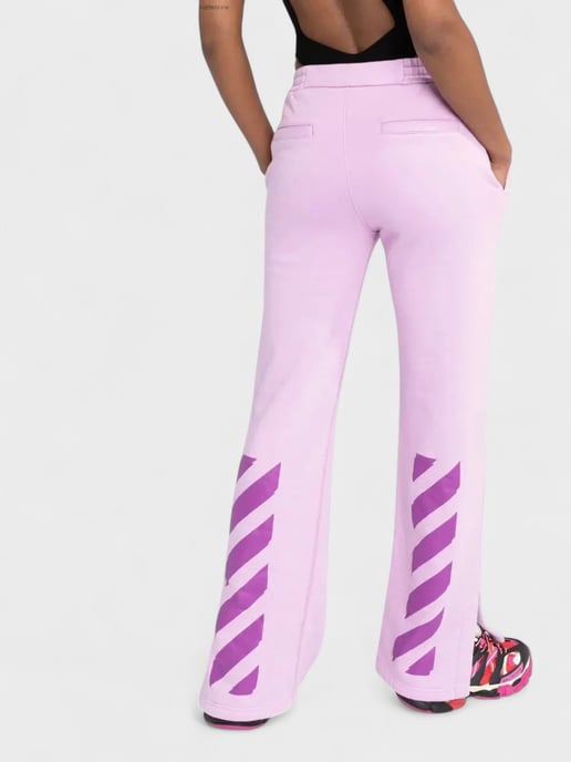 Off-White Diag Tapered Sweatpant Lilac - Image 3