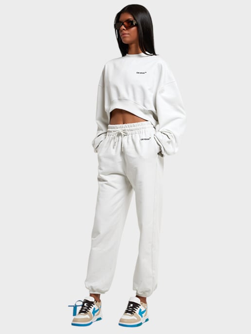 Off-White For All Helv Cropped Over Crewneck White - Image 2