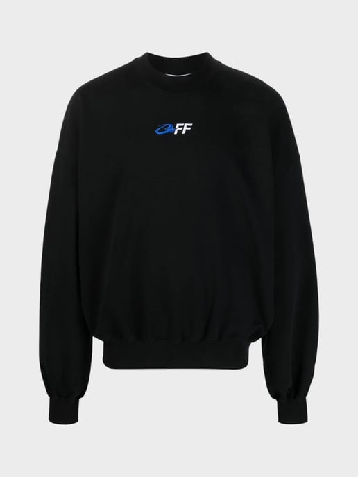 Off-White Exact Opposite Boxy Fit Black Sweatshirt - Image 2