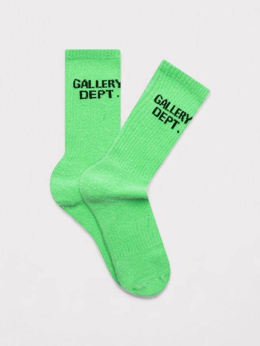 Gallery Dept. Clean Socks Flo Green - Image 1