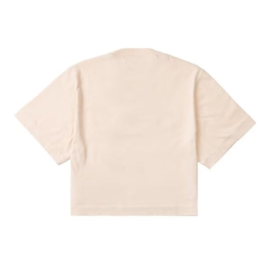 Off-White Dames/Dames Geborduurd Logo Crop T-shirt (Roze) - Image 3