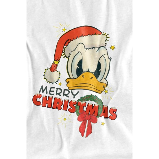 Disney Herr God Jul Kalle Anka T-Shirt (Vit) - Image 2