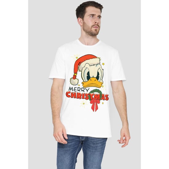 Disney Herr God Jul Kalle Anka T-Shirt (Vit) - Image 3
