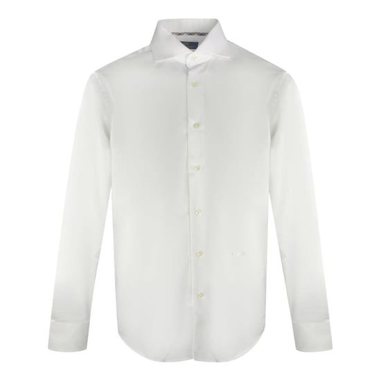 Aquascutum Effen shirt met lange mouwen en logo voor heren (Wit) - Image 1