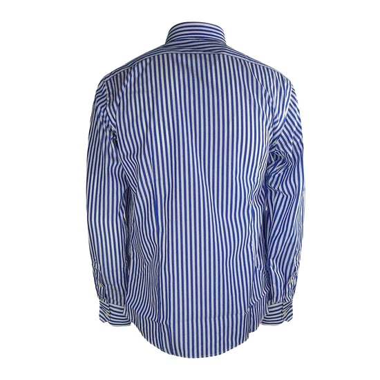 Aquascutum Heren Gestreept Overhemd Met Lange Mouwen (Donkerblauw) - Image 2