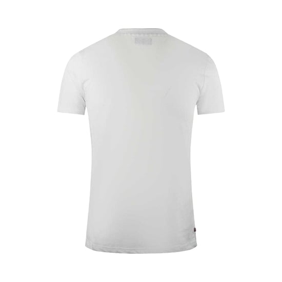 Aquascutum Mens London Aldis Bold Logo T-Shirt (White) - Image 2