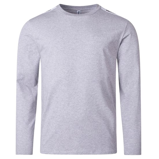 Moschino Heren Taped Shoulders T-shirt met lange mouwen (Grijs) - Image 1