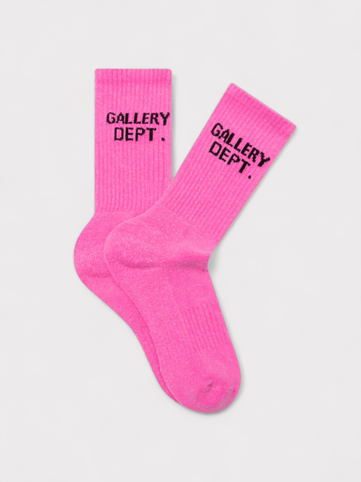 Gallery Dept. Clean Socks Flo Pink - Image 1