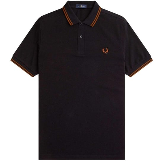 Fred Perry Herenpoloshirt met dubbele kraag (Zwart, Zwart) - Image 4