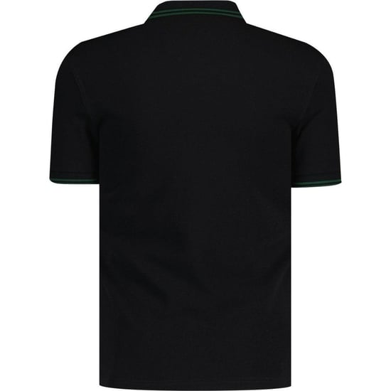 Fred Perry Herenpoloshirt met dubbele kraag (Zwart, Zwart) - Image 6