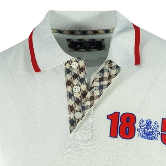 Aquascutum Heren London 1851 Polo Shirt (Wit) - Image 4