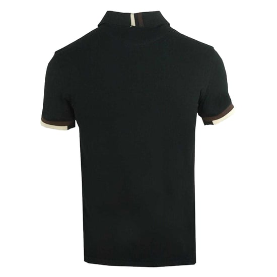 Aquascutum Heren Aldis Crest Logo Poloshirt (Zwart) - Image 2