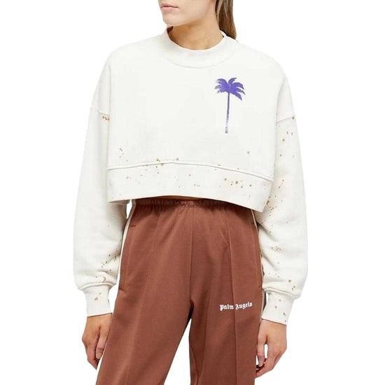 Palm Angels Dames/Dames Sweatshirt met geverfd overhemd (Wit) - Image 3