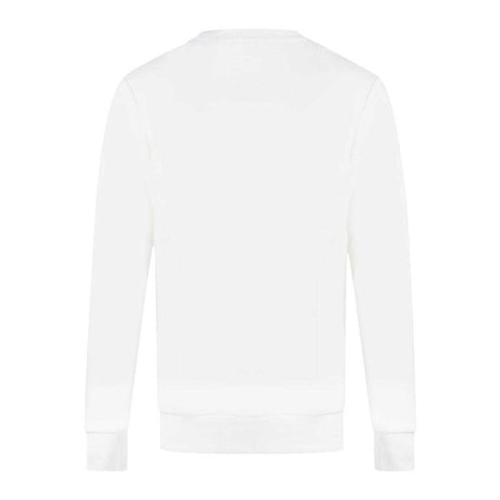 Diesel Heren Dubbel Vernietigd Logo Sweatshirt (Wit) - Image 2