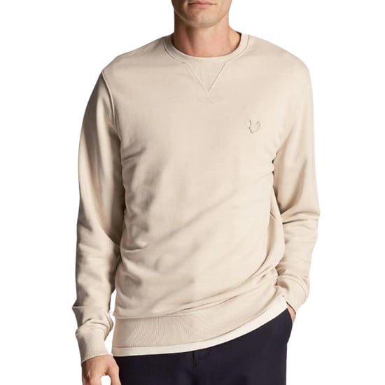 Lyle & Scott Uniseks Sweatshirt met tonaal adelaarslogo voor volwassenen (Crème) - Image 1