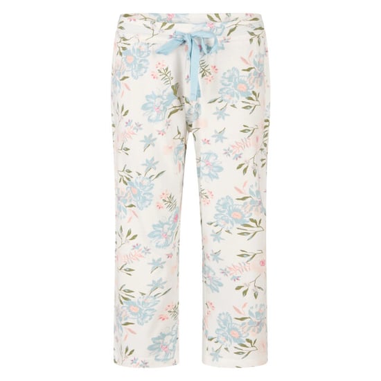 By Louise Dames capri pyjama set driekwart blauw/wit gebloemd - Image 2