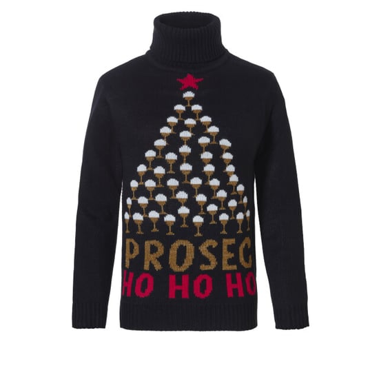 Apollo Dames kersttrui coltrui zwart prosec ho ho ho - Image 1