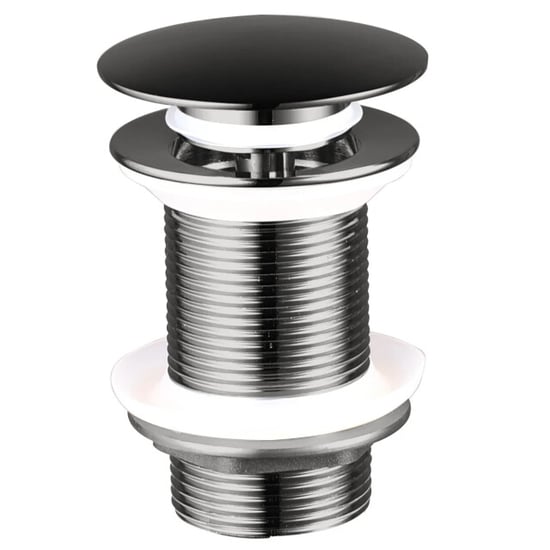 Vtw Living clickwaste afvoerplug gun metal grijs 5/4 met overloopgat - Image 1