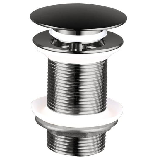 Vtw Living clickwaste afvoerplug gun metal grijs 5/4 met overloopgat - Image 2