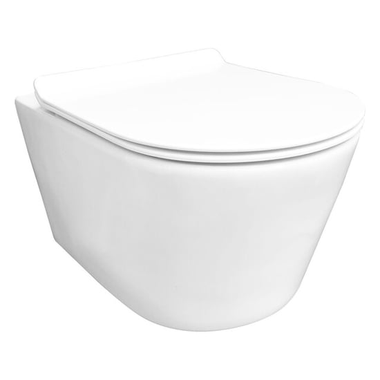 Vtw Living hangtoilet glans toiletpot randloos met toiletbril - - Image 2
