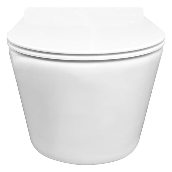 Vtw Living hangtoilet glans toiletpot randloos met toiletbril - - Image 3