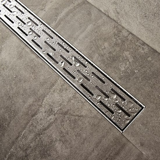 Vtw Living douchegoot rvs met flens verstelbaar 70 x 7 cm - Image 4