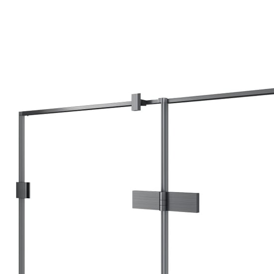 Vtw Living stijlvolle gun metal nisdeur deur rechts 120200 cm nano - Image 4