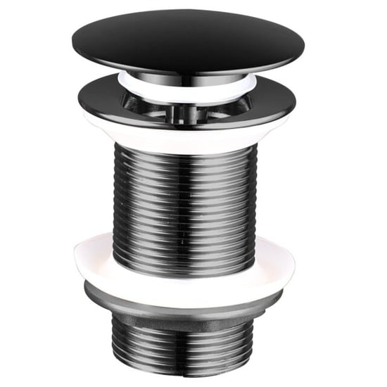 Vtw Living clickwaste afvoerplug zwart 5/4 met overloopgat - Image 2