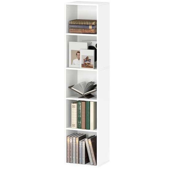 4goodz Boekenkast met 5 verstelbare planken 24x30x134 cm - - Image 1