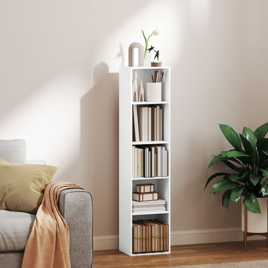 4goodz Boekenkast met 5 verstelbare planken 24x30x134 cm - - Image 6