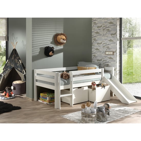 Lucevi pino halfhoogslaper h85cm met glijbaan 90 x 200 cm pino set van 2 - Image 6