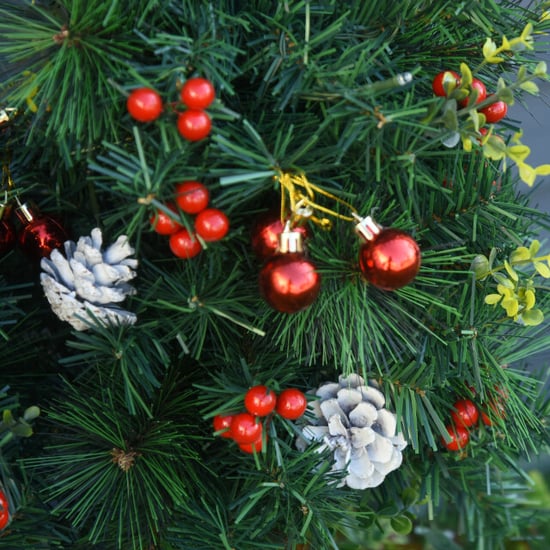 Homcom Set van 2x mini kerstboom met led-verlichting en decoratie 57 cm - - Image 3