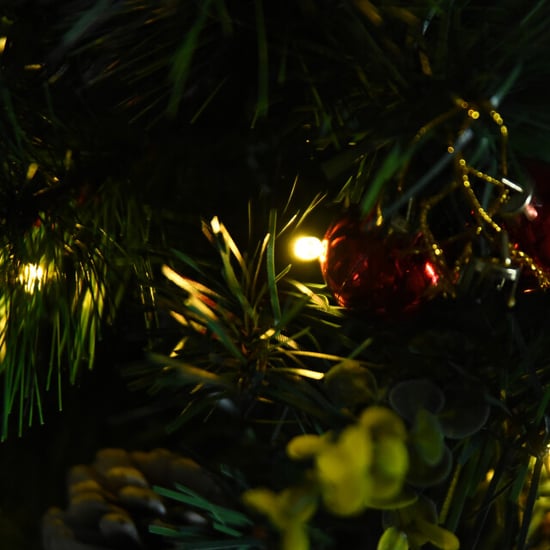 Homcom Set van 2x mini kerstboom met led-verlichting en decoratie 57 cm - - Image 5